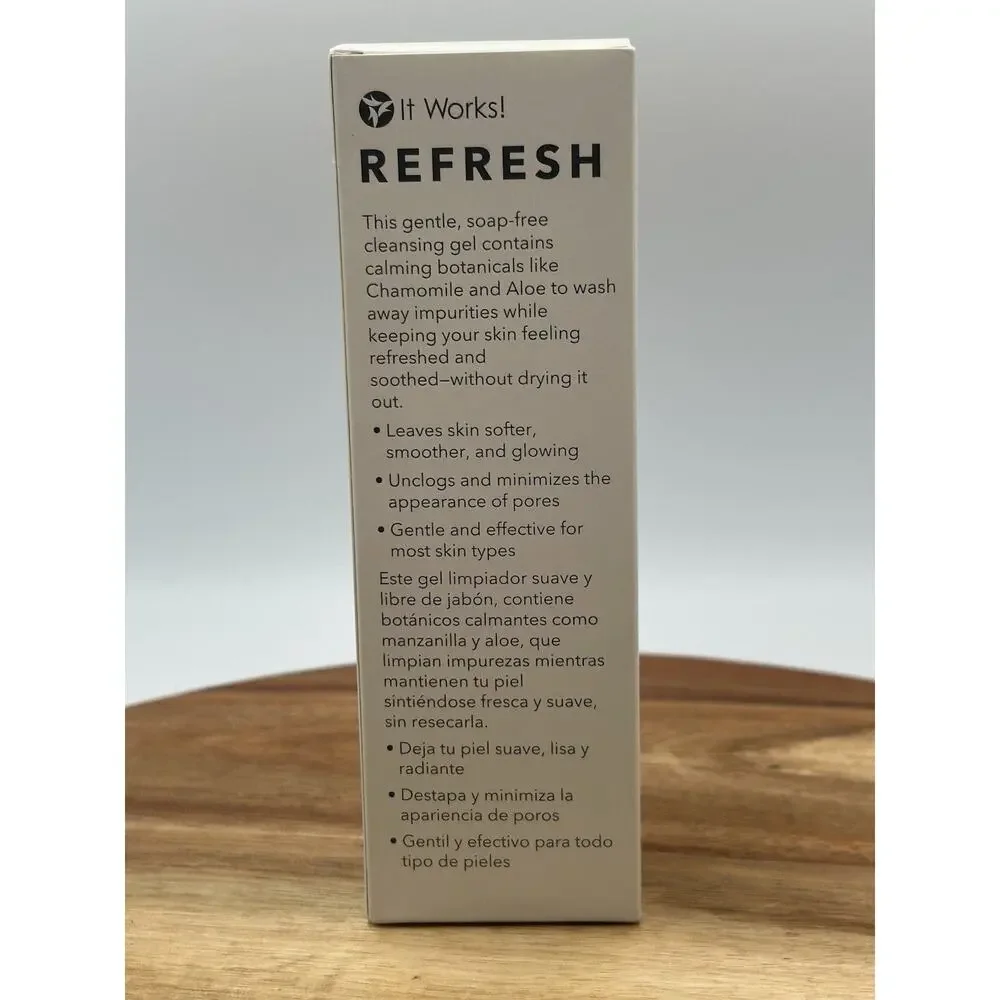 It Works! Refresh Daily Cleansing Gel with Chamomile 6 fl oz Face Cleanser New